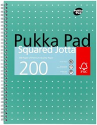 Collegeblok Pukka Jotta A4 rt 5x5 4-g 200pags gn 1 Stuk