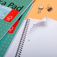 Collegeblok Pukka Jotta A4 rt 5x5 4-g 200pags gn 1 Stuk-1