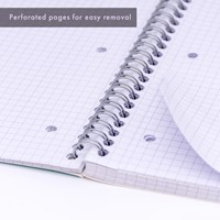 Collegeblok Pukka Jotta A4 rt 5x5 4-g 200pags gn 1 Stuk-2