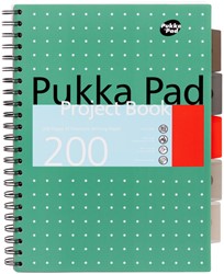 Projectboek Pukka Metallic A4 lijn 200pag gn 1 Stuk