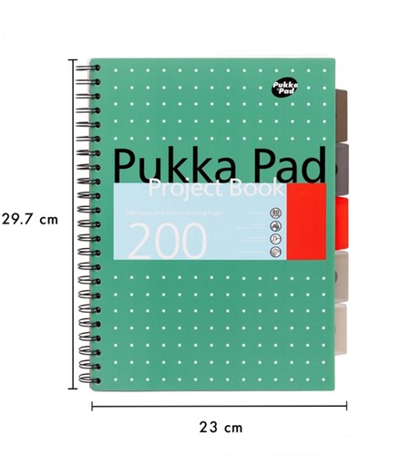 Projectboek Pukka Metallic A4 lijn 200pag gn 1 Stuk-3