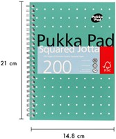 Notitieboek Pukka Jotta A5 rt 5x5 200pag 80gr gn 1 Stuk-3