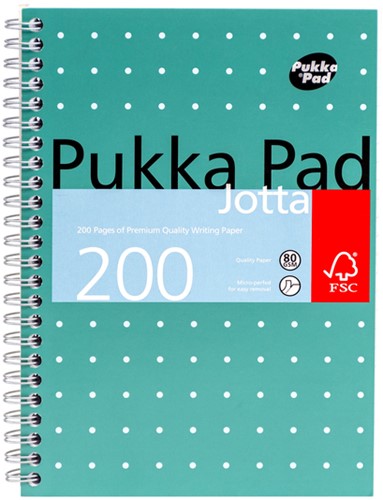 Notitieboek Pukka Jotta A5 lijn 200pag 80gr gn 1 Stuk