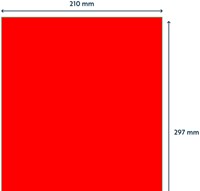 Etiket Rillprint 210x297mm fluorrood 100 etiketten-2