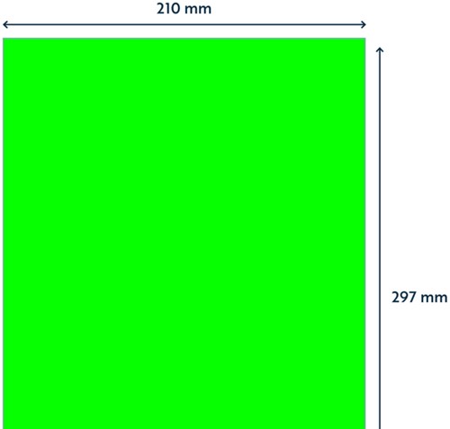 Etiket Rillprint 210x297mm fluor groen 100 stuks-2