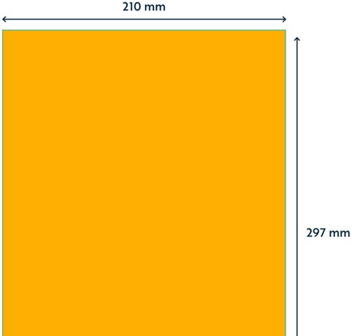 Etiket Rillprint 210x297mm fluor oranje 100 stuks-2