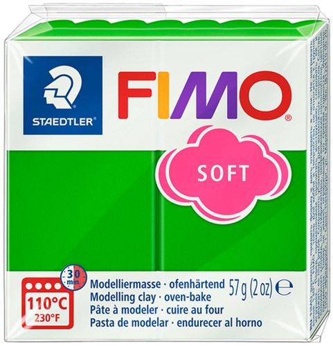 Boetseerklei Fimo soft 57 g tropisch groen 1 Stuk