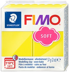 Boetseerklei Fimo soft 57 g limoengeel 1 Stuk