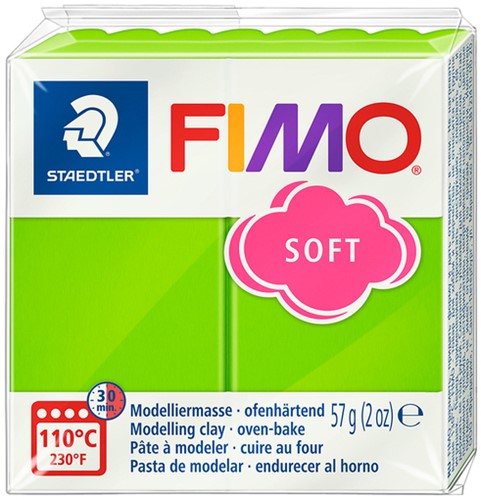 Boetseerklei Fimo soft 57 g appelgroen 1 Stuk