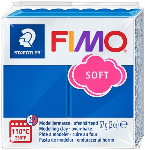 Boetseerklei Fimo soft 57 g pacificblauw 1 Stuk
