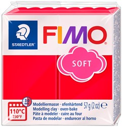 Boetseerklei Fimo soft 57 g Indisch rood 1 Stuk