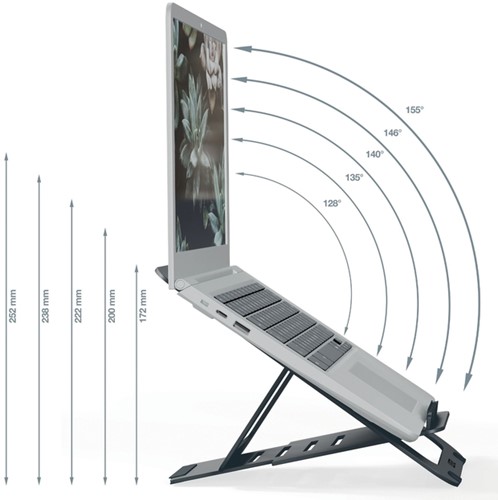 Laptopstandaard Leitz Ergo alu plat verstelbaar 1 Stuk-2
