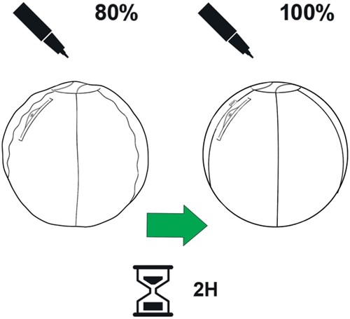 Actieve zitbal Leitz Ergo 55cm anti-rol donkergs 1 Stuk-12