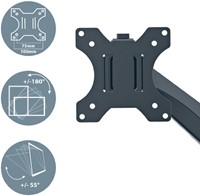 Monitorarm Leitz Ergo ruimtebesparend enkel 1 Stuk-3