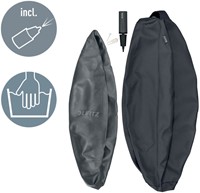 Actieve zitbal Leitz Ergo 75cm anti-rol donkergs 1 Stuk-2