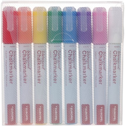 Krijtstift Europel watervast 3-6mm ass 8 stuks 8 Stuk
