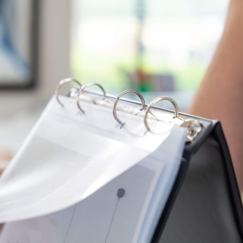 Tafelflipover Rillstab  A4 staand zwart 10 tassen 10 Stuk-1