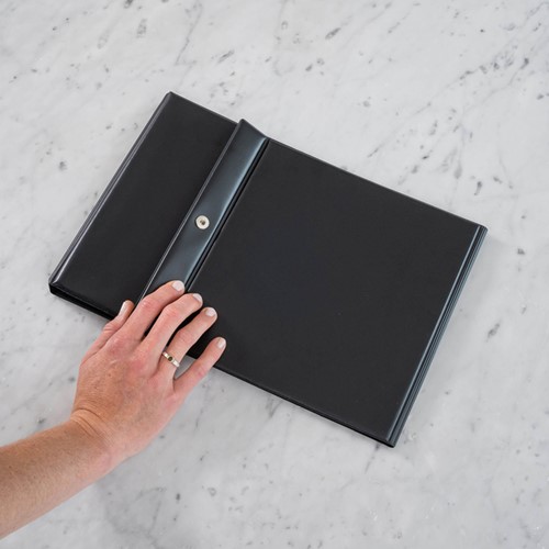 Tafelflipover Rillstab  A4 staand zwart 10 tassen 10 Stuk-4