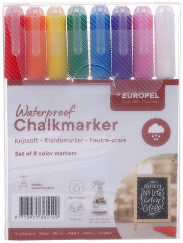 Krijtstift Europel watervast 1-3mm ass 8 stuks 8 Stuk-2