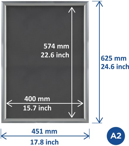 Kliklijst Europel Economy A2 zilver 1 Stuk-2