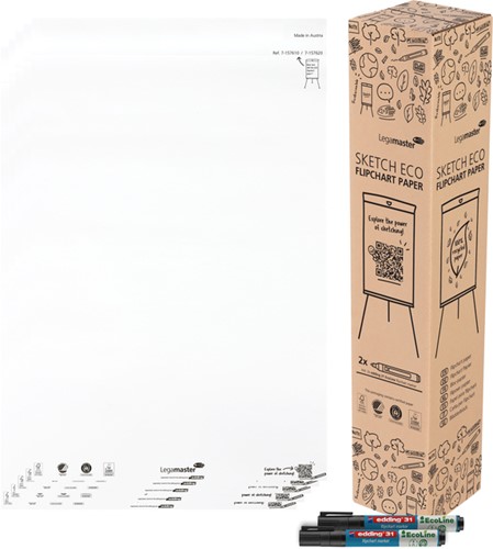 Flipoverpapier Legamaster SKETCH ECO blanco 5x 20v 5 Rol