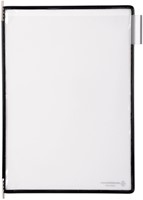 Zichtpaneel Tarifold A4 verticaal zwart 10st 10 Stuk