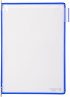 Zichtpaneel Tarifold A4 verticaal blauw 10st 10 Stuk