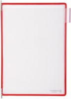 Zichtpaneel Tarifold A4 verticaal rood 10st 10 Stuk