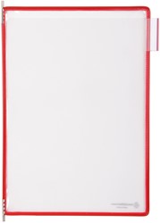 Zichtpaneel Tarifold A4 verticaal rood 10st 10 Stuk