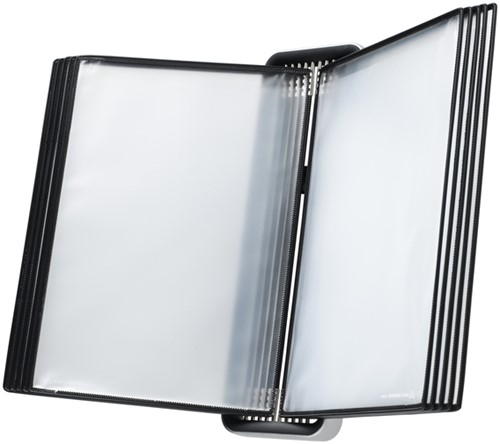 Zichtpanelensysteem wand Tarifold VEO A4 PP zwart 1 Stuk-3