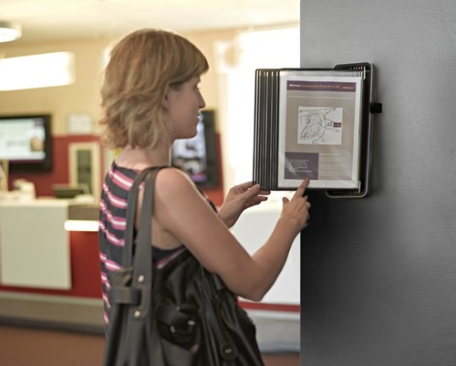 Zichtpanelensysteem wand Tarifold VEO A4 PP zwart 1 Stuk-3