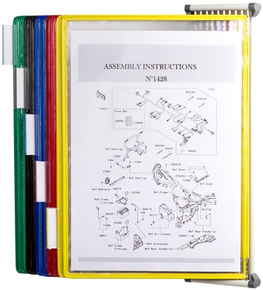 Zichtpanelensysteem wand Tarifold metaal A4 ass 1 Stuk-1