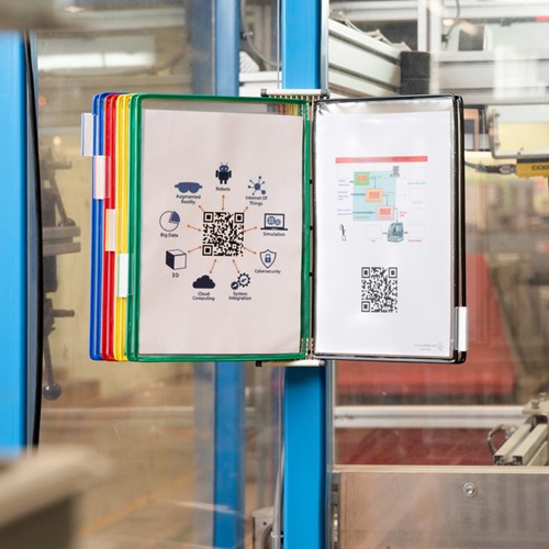 Zichtpanelensysteem wand Tarifold metaal A4 ass 1 Stuk-3