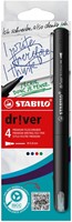 Fineliner STABILO dr!ver medium assorti 4 stuks 4 Stuk