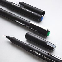 Fineliner STABILO dr!ver fijn zwart-3