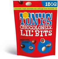 Chocolade Tony's Choco Lil Bits tri choc 150 gram 150 Gram