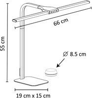 Bureaulamp Unilux Strata base led wit 1 Stuk-3
