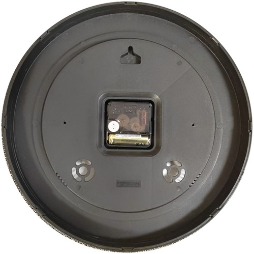 Wandklok Unilux Pop dia 30.5cm kunststof zwart 1 Stuk-2