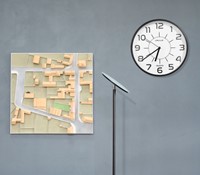 Wandklok Unilux Pop dia 30.5cm kunststof zwart 1 Stuk-3