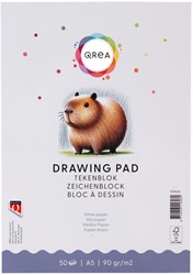 Tekenblok Qrea A5 50vel 90gr gelijmd 50 Vel