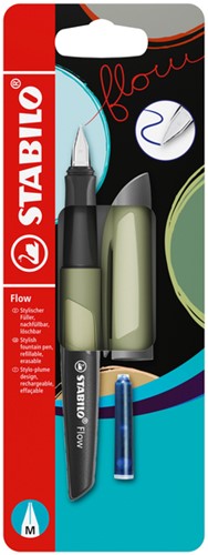 Vulpen STABILO Flow blister M khaki 1 Stuk