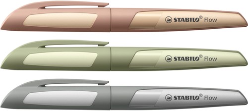 Vulpen STABILO Flow blister M khaki 1 Stuk-3