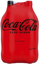 Frisdrank Coca Cola zero petfles 1.5 liter 1500 Milliliter