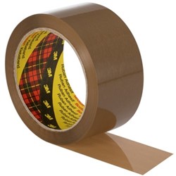Verpakkingstape Scotch 371 48mmx66m bruin PP 1 Rol