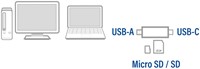 USB-C/USB-A 3.0 card reader 1 Stuk-3