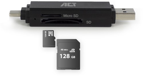 USB-C/USB-A 3.0 card reader 1 Stuk-1