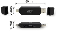 USB-C/USB-A 3.0 card reader 1 Stuk-2