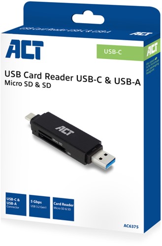 USB-C/USB-A 3.0 card reader 1 Stuk-4