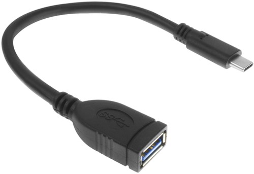 USB 3.0 kabel OTG USB-C male naar USB-A female 1 Stuk