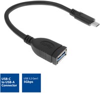 USB 3.0 kabel OTG USB-C male naar USB-A female 1 Stuk-2